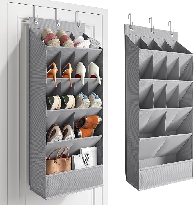 Over the Door Shoe Organizer for Closet, Shoes Rack for Closet by Mefirt