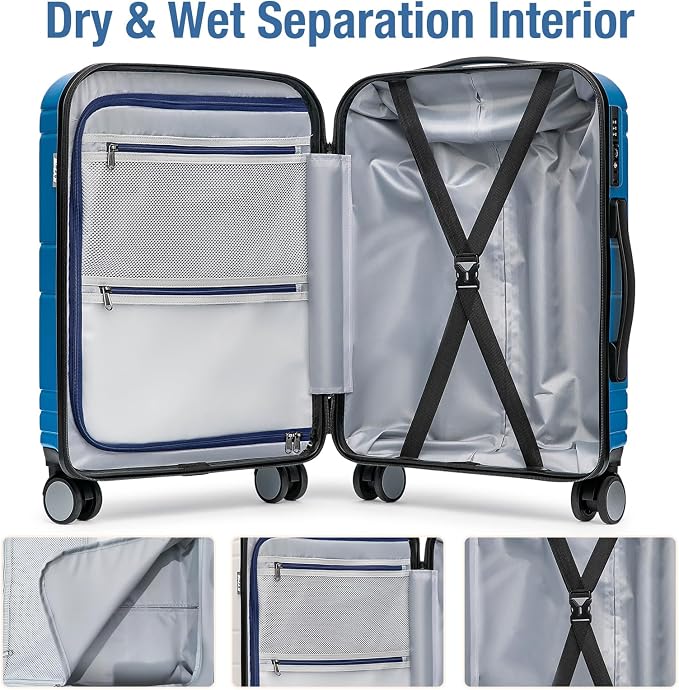 KYME Carry On Luggage 22x14x9 Airline Approved - Image 4