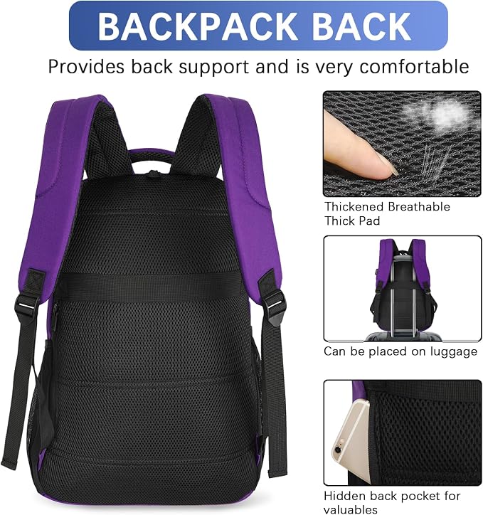 LARIPOP Extra Large Backpack, 17.3 Inch Business Laptop backpack - Image 5