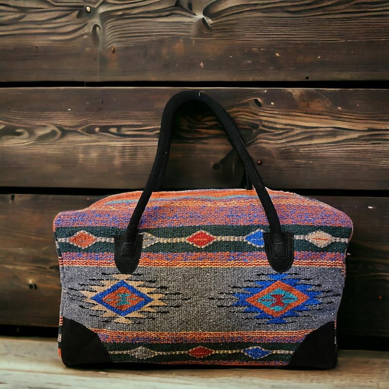 Southwestern Large Weekender Travel Bag Western Duffle Bag Boho Travel Bag - Image 2