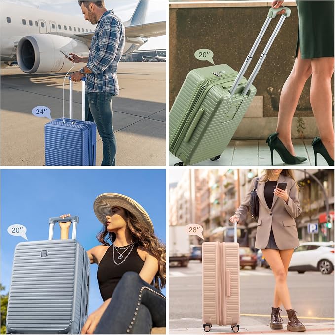 Hard Shell Suitcases Airline Approved 20 Inch Carry on Luggage - Image 9
