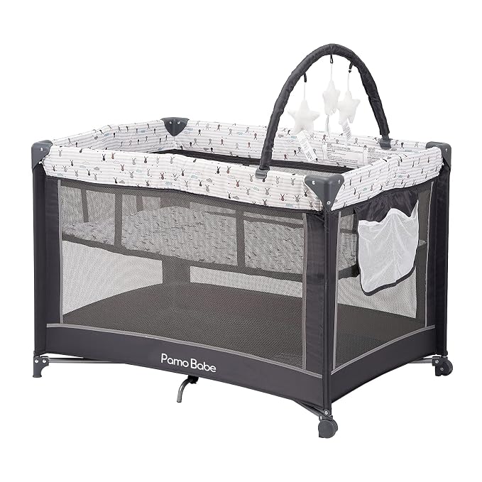 Pamo Babe Portable Playard, Sturdy Play Yard by PamoBabe