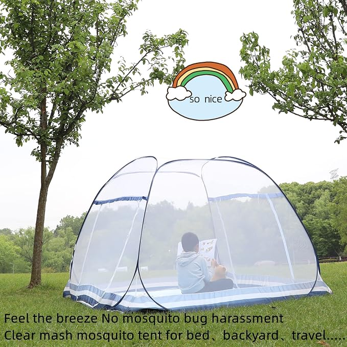 Jsanh Folding Mosquito Net Tent Canopy Curtains - Image 3