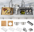 KRAUS Kore 57-inch Undermount Workstation 16 Gauge Single Bowl Stainless Steel by KRAUS