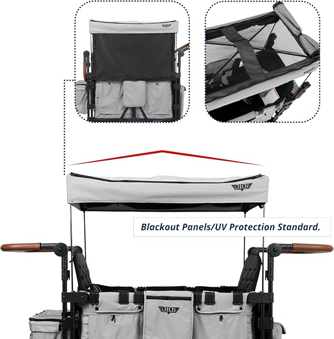 Keenz VYOO Stroller Wagon with Canopy - Image 9