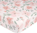 Crane Baby Floral Crib Sheets, 100% Cotton, Breathable Baby Bedding by CraneBaby