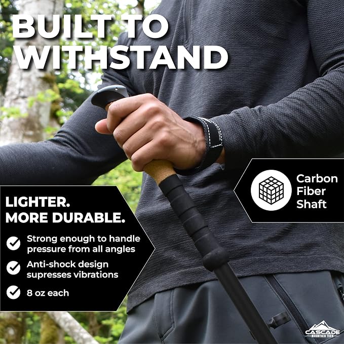 Cascade Mountain Tech Trekking Poles - Image 2
