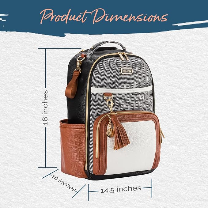 Itzy Ritzy Diaper Bag Backpack – Large Capacity Boss Plus Baby Backpack Diaper - Image 8
