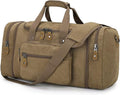 Gonex Canvas Duffle Bag for Travel 60L Duffel Overnight Weekend Bag by Gonex