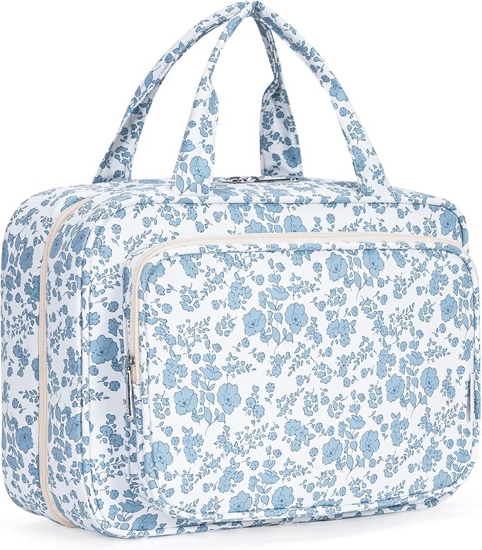Narwey Travel Toiletry Bag for Women Large Hanging Makeup Bag Organizer by Narwey