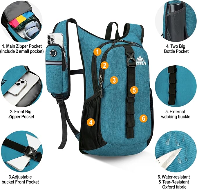 Seektop 15L Small Hiking Backpack - Image 2