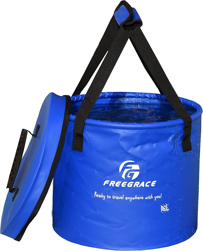 Premium Collapsible Bucket by Freegrace by Freegrace