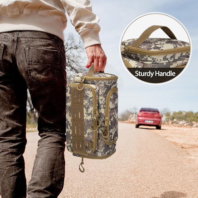 Tactical Toiletry Bag for Men, Hanging Hygiene Bag, Travel Dopp Kit Organizer - Image 7