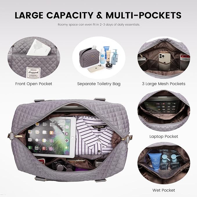 LOVEVOOK Travel Duffle Bag, Weekender Bags - Image 4