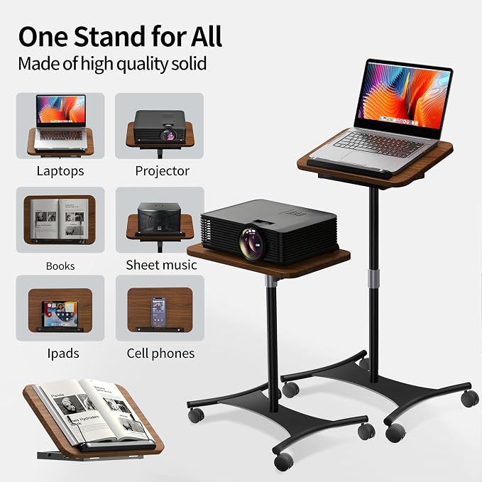 NAMON Laptop Floor Stand with Wheels - 2 in 1 Dual-use Floor & Desk - Image 6