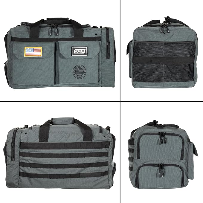Serious Steel Fitness Gym Bag, 1000D Nylon Duffel Bag, Heavy Duty - Image 7