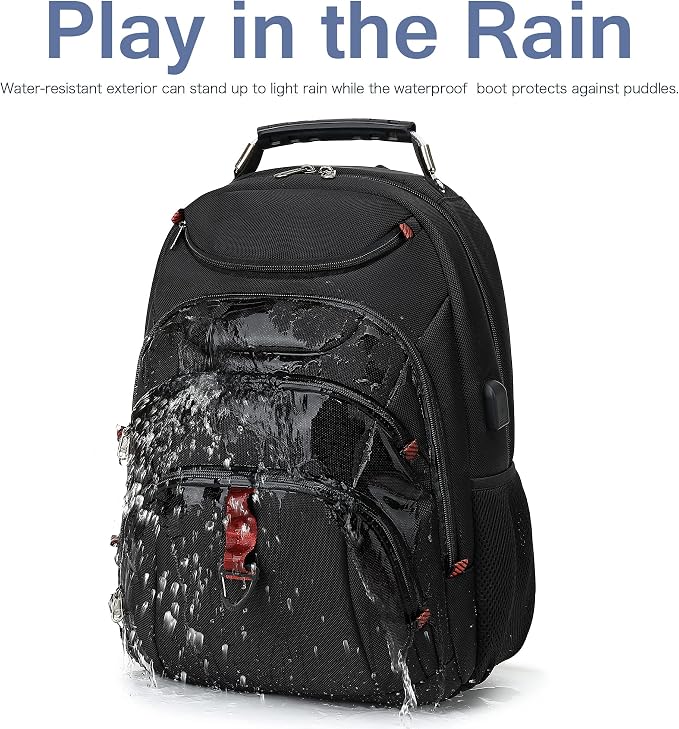 Boniyee Travel Backpack 17.3 Inch, Business Anti-Theft Laptop Bag - Image 4