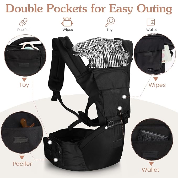 Baby Carrier Newborn to Toddler, 6-in-1 Baby Carrier - Image 4