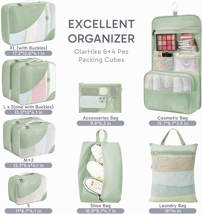 ALL INCLUDED 10 Set Durable Packing Cubes - Image 2