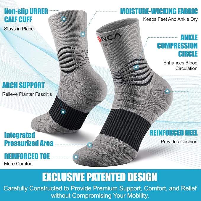 NEENCA Medical Compression Socks—2 Pairs, Ankle Socks - Image 2