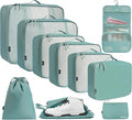 BAGAIL 6 Set/8 Set/10 Set Packing Cubes Various Sizes Packing Organizer by BAGAIL