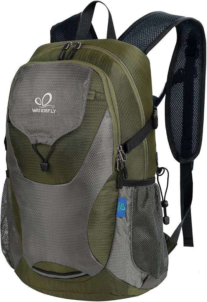 WATERFLY Lightweight Packable Hiking Backpack: 30L Foldable Travel Daypack by Waterfly