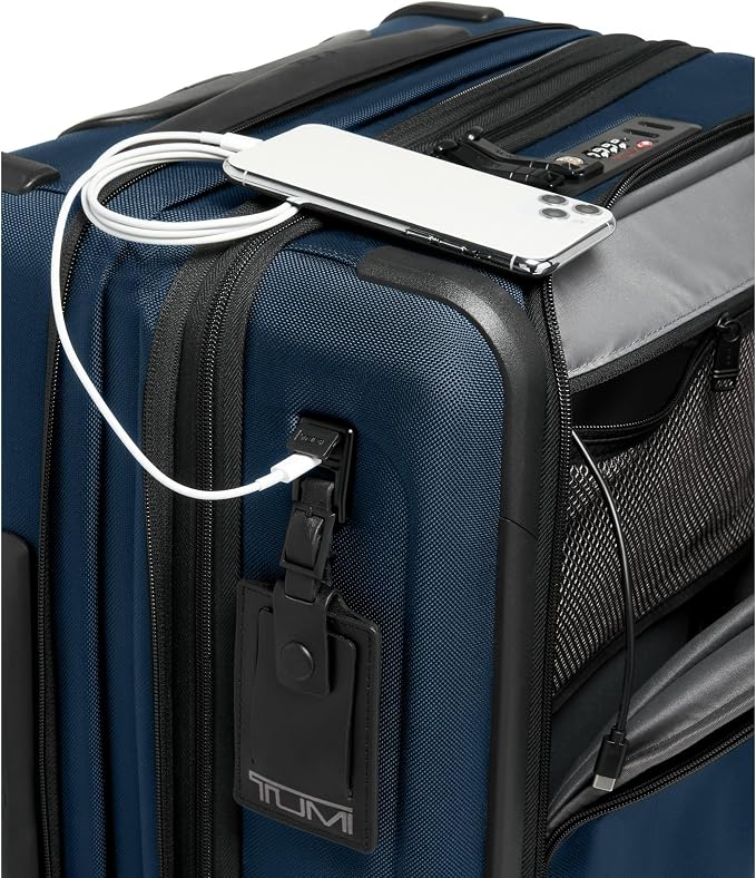 TUMI Men's Alpha Continental Dual Access 4 Wheel Carry On Suitcase - Image 5