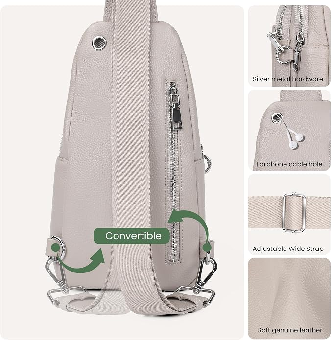 befen Genuine Leather Small Sling Bag - Image 6