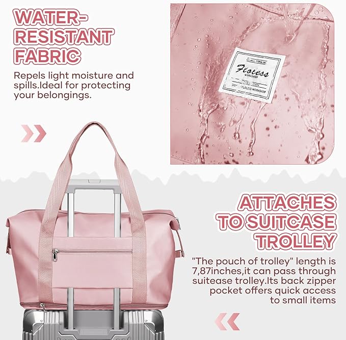 Travel Duffel Bag, Sports Tote Gym Bag, Shoulder Weekender Overnight Bag - Image 6