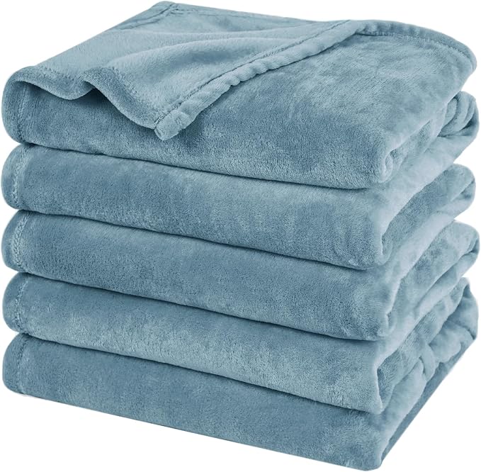 PHF Oversized King Fleece Blanket 120"x120", No Shed No Pilling Big Soft Blanket by PHF