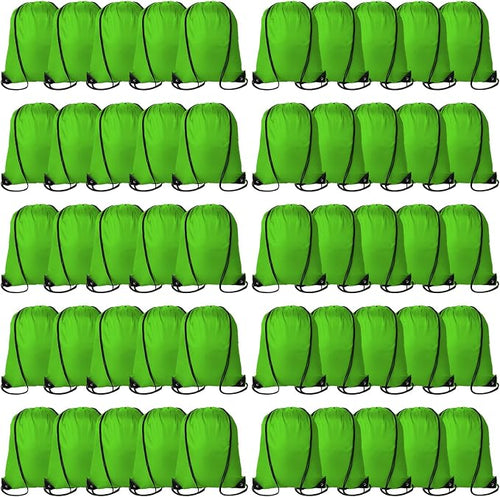 60 Pieces Drawstring Backpack Bags Sports Sackpack Bulk Cinch Gym Bag by Topspeeder