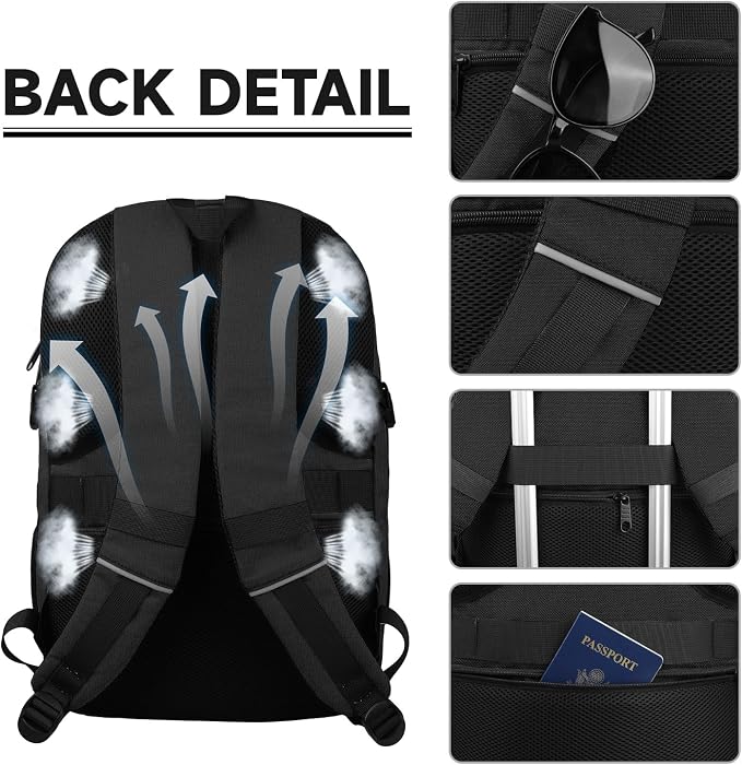 Travel Backpack, Large Carry on Backpack, 17 Inch Laptop Bag, Big Sturdy - Image 5