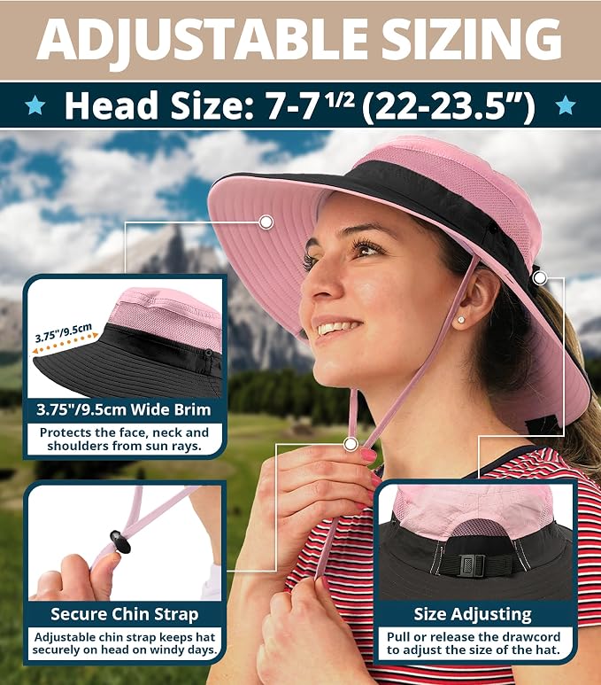 GearTOP Safari Sun Hat for Men and Sun Hats for Women UV Protection UPF 50+ - Image 3