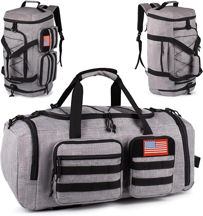 Tactical Gym Bag for Men，50L Large 3 in 1 Sports Duffle Bag by ATRIPACK