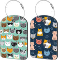Cute Cat Animal Prints Luggage Tag by iapodiad