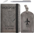 Passport Holder With Luggage Tag Travel Essentials Passport Cover Wallet RFID by PASCACOO