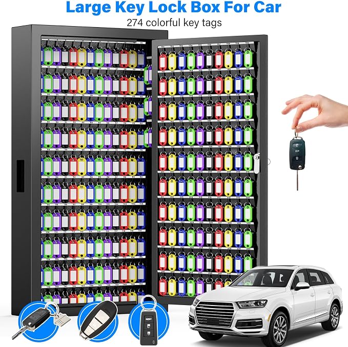 250 Keys Key Lock Box Wall Mount - Image 4