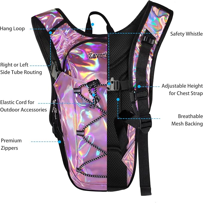 Reflective Hydration Backpack, Hydration Pack - Image 3