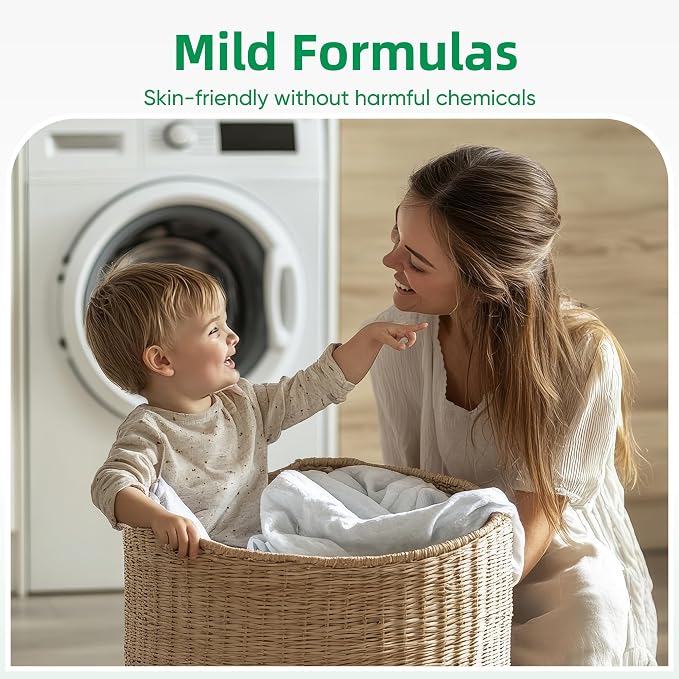 Travel Laundry Detergent Sheets Fisroa 120 Loads Eco-friendly Washing Detergent - Image 7