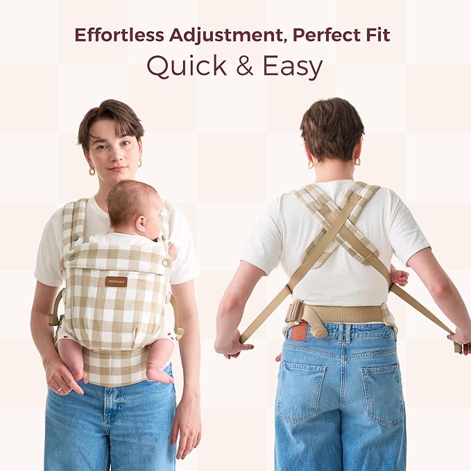 Momcozy Baby Carrier with Natural Cotton Linen, Built to Last, Ergonomic Design - Image 7