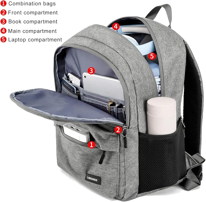 School Backpack for Teen Boys and Girls, - Image 2