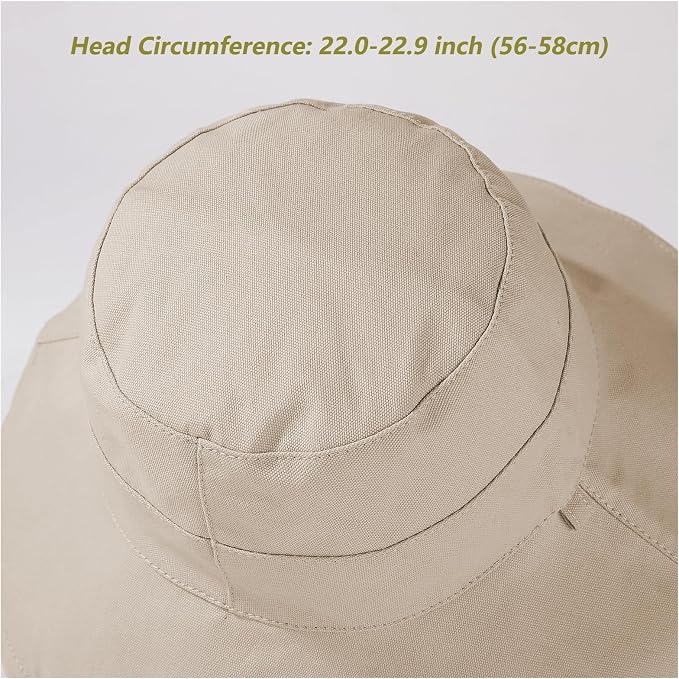 vidsel Womens Sun Hats Wide Brim Reversible Bucket Cotton Hat Packable Summer - Image 2