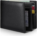 Mens Wallet Genuine Leather Bifold RFID Blocking Wallet by Artpaxy