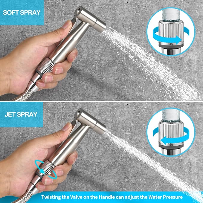 Bidet Sprayer for Toilet with Adjustable Water Pressure, Handheld Bidet Sprayer - Image 3
