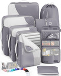 8 Set Packing Cubes for Travel, Gifts for Men, Anti-Tearing Suitcase Organizer by OlarHike
