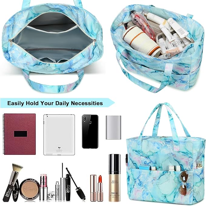 LEDAOU Beach Bag Waterproof Sandproof Women Tote Bag Pool Bag - Image 3