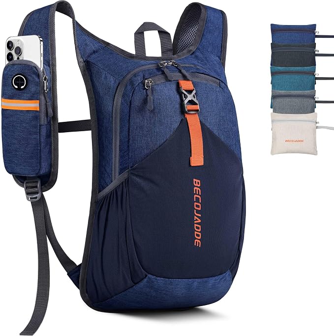 15L Small Hiking Backpack for Men Women Foldable Packable Back Pack Ultralight by BECOJADDE