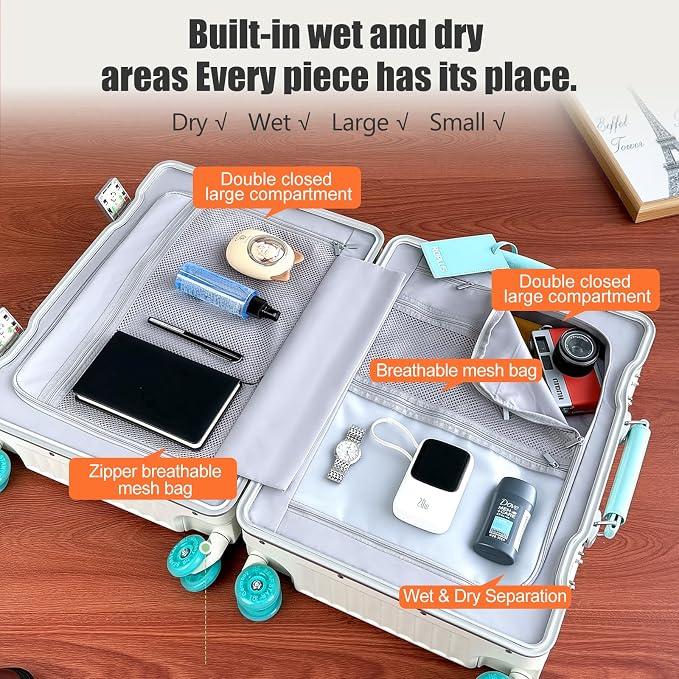 Aluminium Frame Carry on Luggage - Image 4