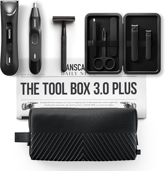 MANSCAPED® Tool Box 3.0 Plus with: The Lawn Mower® 3.0 Plus Groin Hair Groomer by MANSCAPED