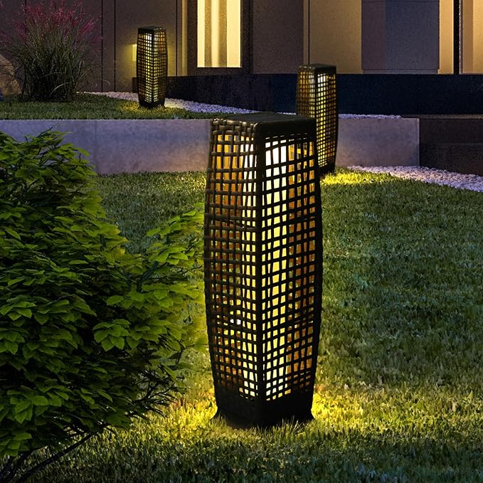 Solar Floor Lamp, Outdoor Floor Lamp, Solar Lanterns Outdoor Waterproof by OLYMSOLD
